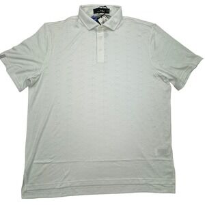 RLX Polo Ralph Lauren Mens XL White Short Sleeve Wicking Golf Shirt NWT $125